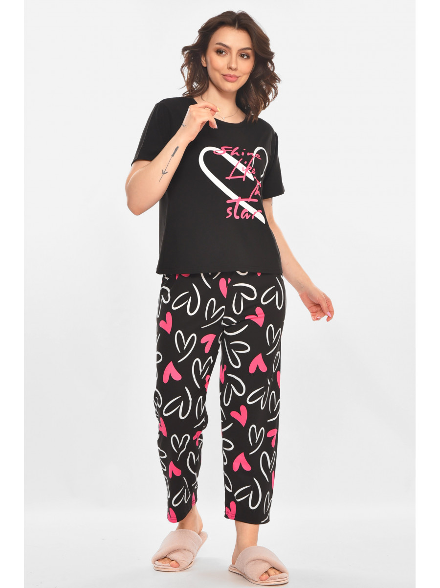 Пижама женская черного цвета 407 211370C