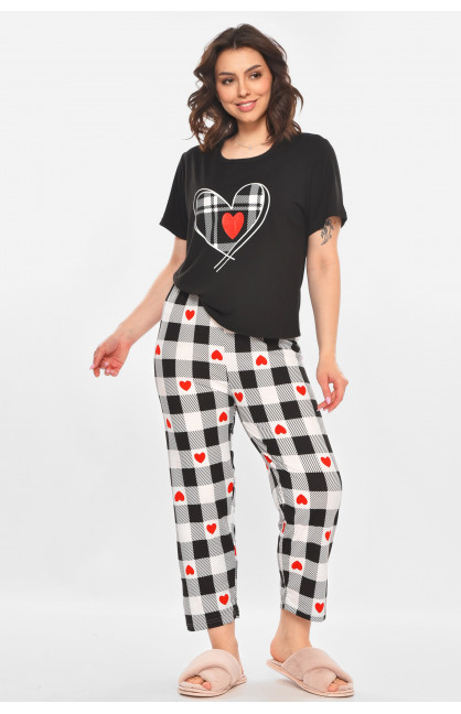 Пижама женская черного цвета 409 211375C