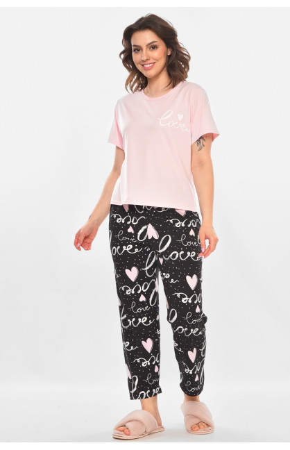 Пижама женская розового цвета 411 211376C