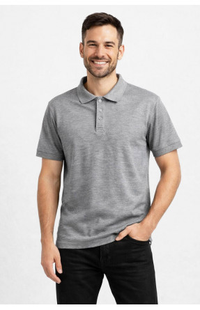 Футболка чоловіча однотонна сірого кольору 211387C Футболка чоловіча однотонна сірого кольору 211387C