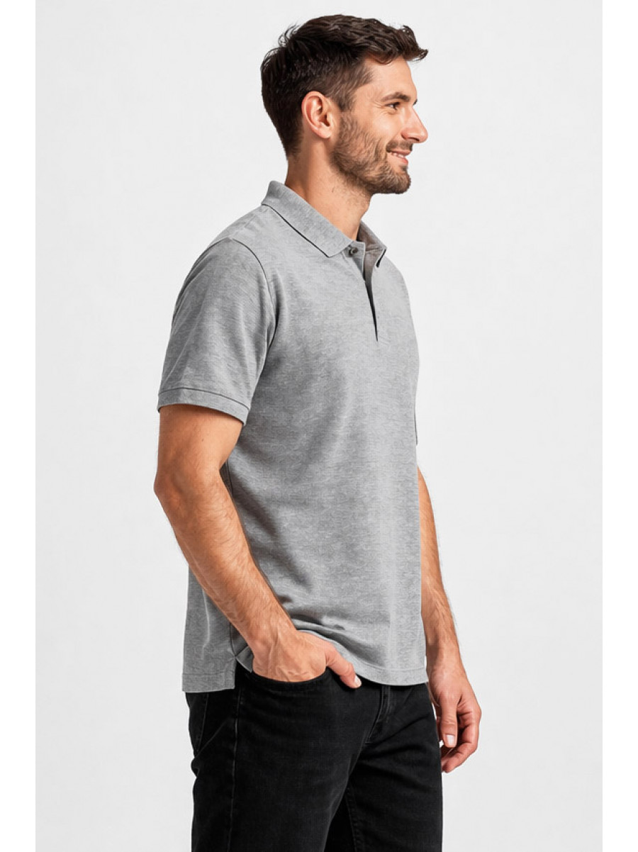 Футболка чоловіча однотонна сірого кольору 211387C