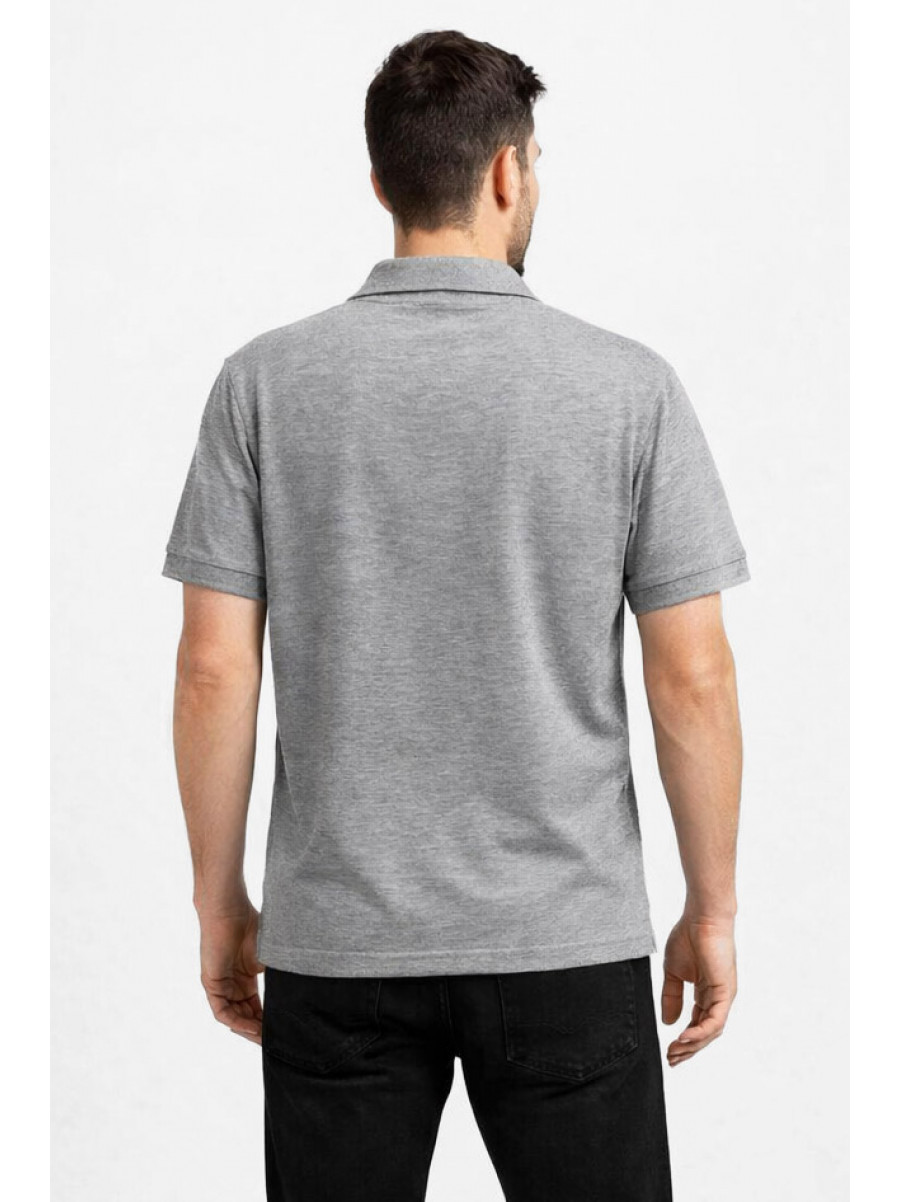 Футболка чоловіча однотонна сірого кольору 211387C