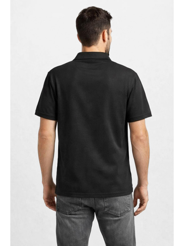 Футболка чоловіча однотонна чорного кольору 211389C