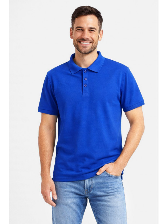 Футболка чоловіча однотонна синього кольору 211391C