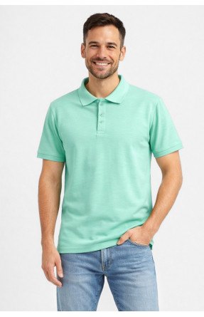Футболка чоловіча однотонна м'ятного кольору 211392C Футболка чоловіча однотонна м'ятного кольору 211392C