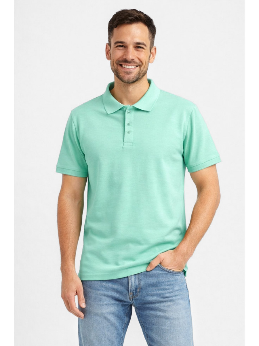 Футболка чоловіча однотонна м'ятного кольору 211392C