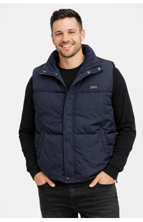 Жилетка мужская демисезонная тёмно-синего цвета b-1 211395C