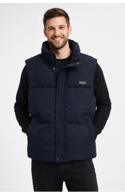 Жилетка мужская демисезонная тёмно-синего цвета b-1 211396C