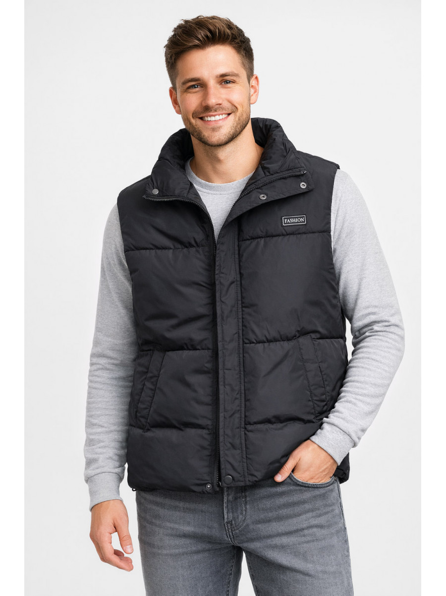 Жилетка чоловіча демісезонна чорного кольору b-1 211398C