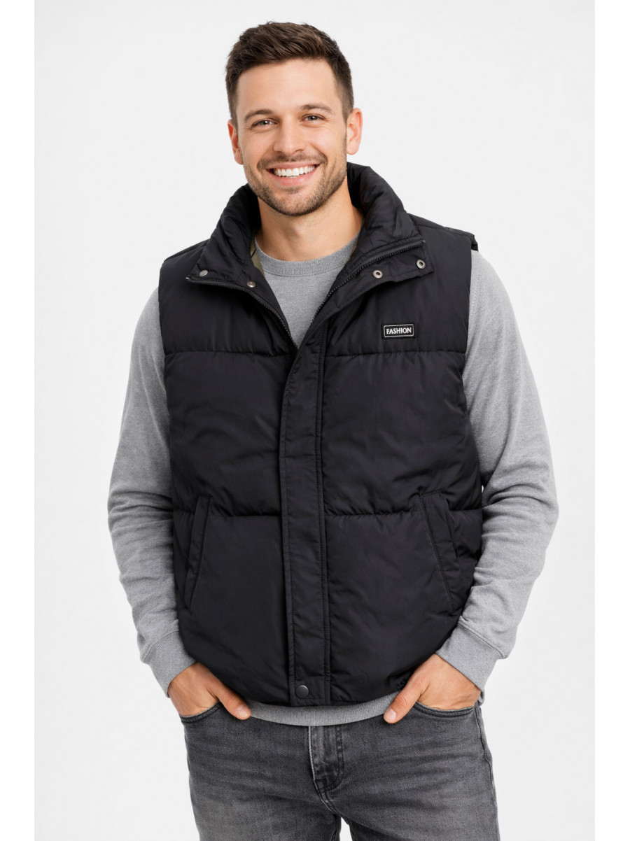 Жилетка чоловіча демісезонна чорного кольору b-1 211399C