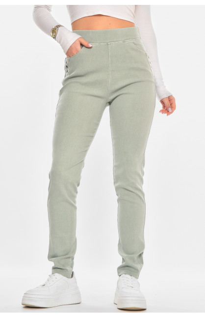 Лосины женские однотонные мятного цвета А4052-3 211404C