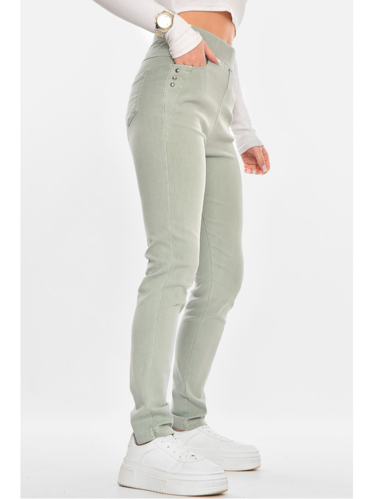 Лосины женские однотонные мятного цвета А4052-3 211404C