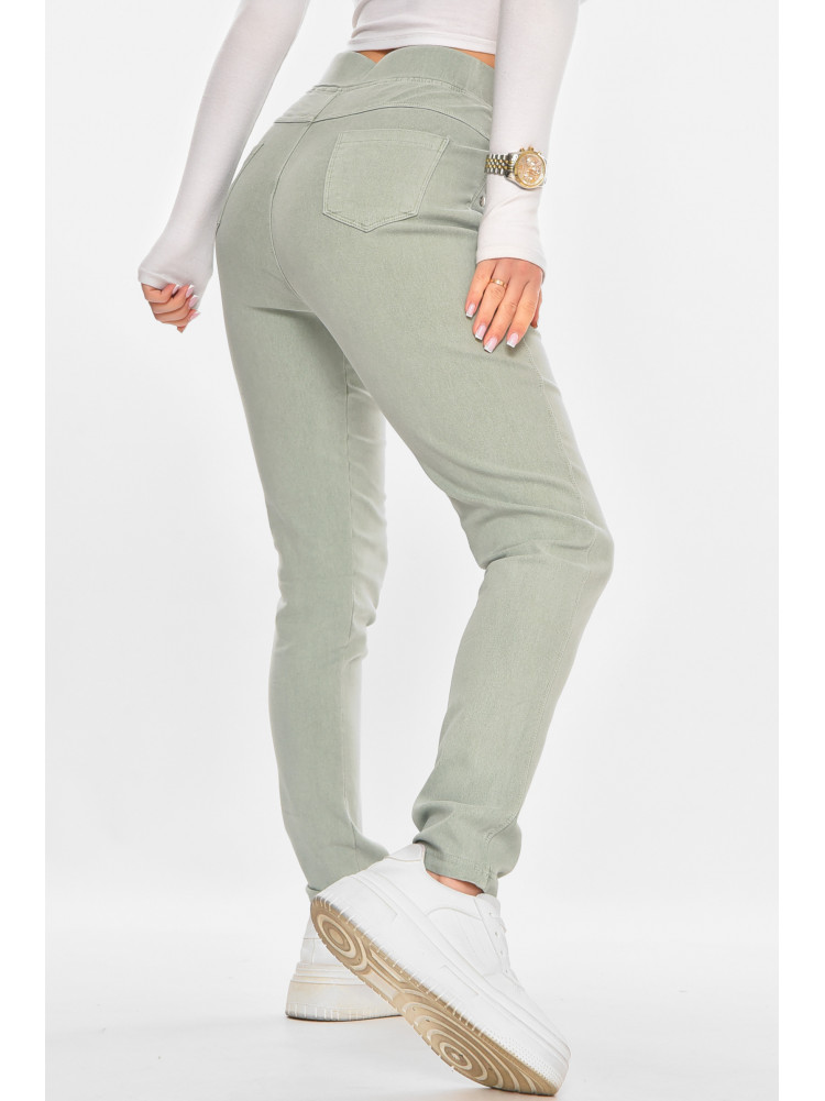 Лосины женские однотонные мятного цвета А4052-3 211404C