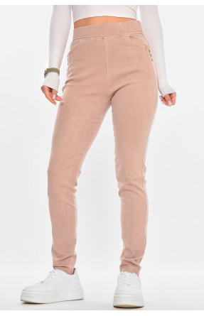 Лосины женские однотонные пудрового цвета А4052-3 211417C