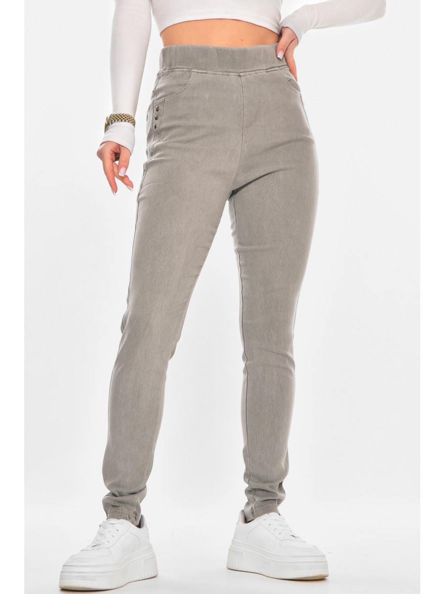 Лосины женские однотонные серого цвета А4052-3 211420C