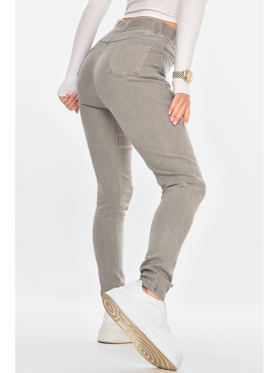 Лосины женские однотонные серого цвета А4052-3 211420C