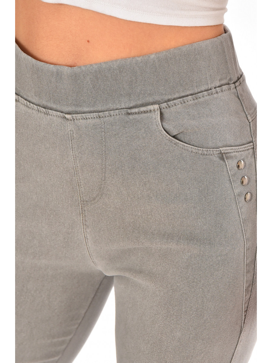 Лосины женские однотонные серого цвета А4052-3 211420C
