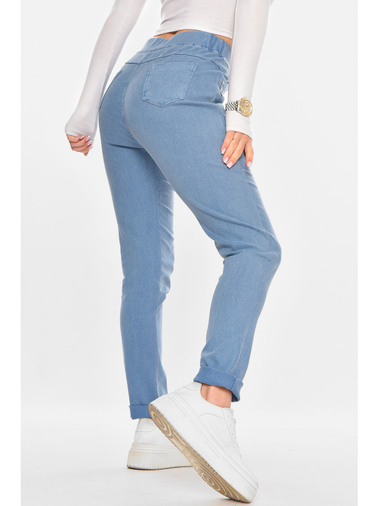 Лосины женские однотонные голубого цвета А4052-3 211425C