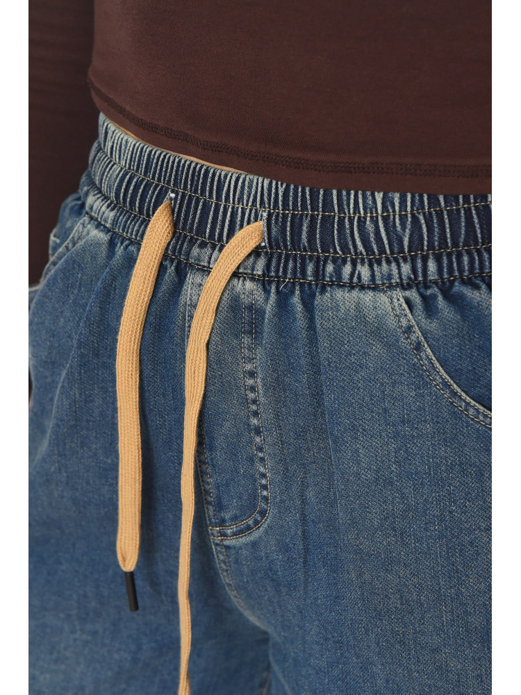 Джинсы женские однотонные синего цвета 540-2 211443C