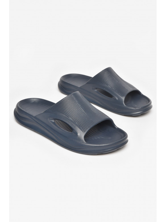 Шлепки пена мужские темно-синего цвета C-118 211450C