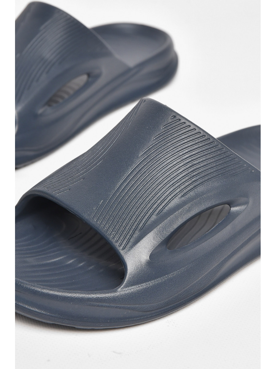 Шлепки пена мужские темно-синего цвета C-118 211450C