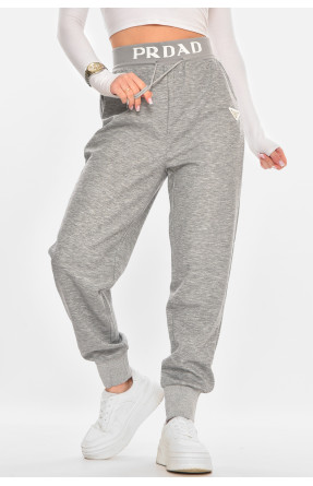 Штаны женские однотонные серого цвета 211454C