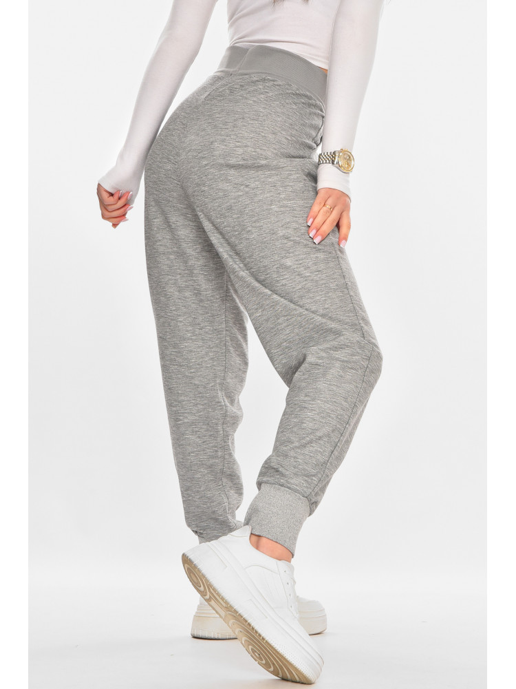 Штаны женские однотонные серого цвета 211454C