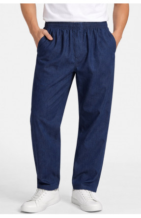 Штаны мужские полубатальные тёмно-синего цвета Т-19 211470C