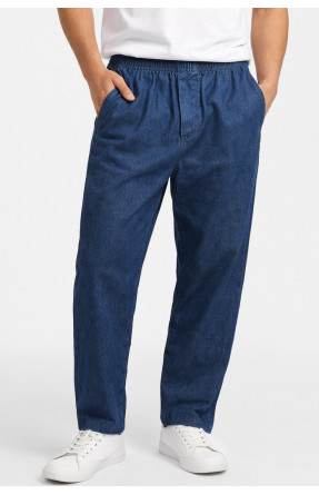 Штани чоловічі напівбатальні синього кольору Т-19 211479C