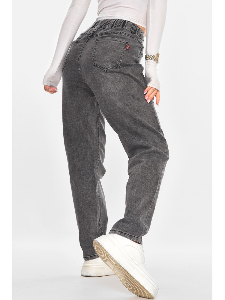 Джинсы женские однотонные серого цвета 510-18 211480C