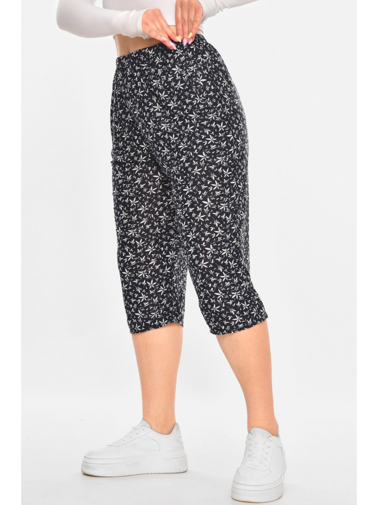 Бриджи женские тёмно-синего цвета с принтом А705-1 211483C