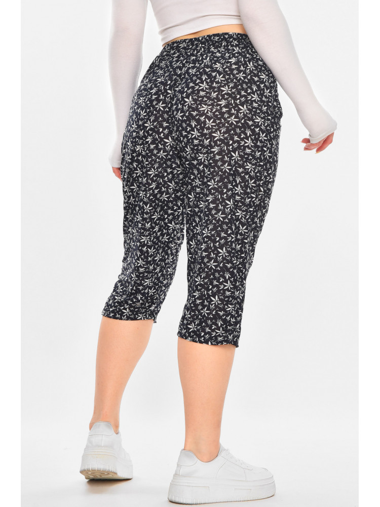 Бриджи женские тёмно-синего цвета с принтом А705-1 211483C