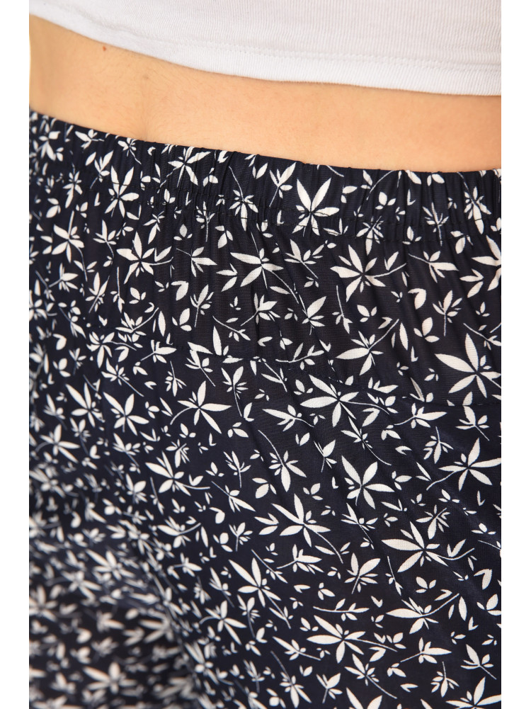 Бриджи женские тёмно-синего цвета с принтом А705-1 211483C