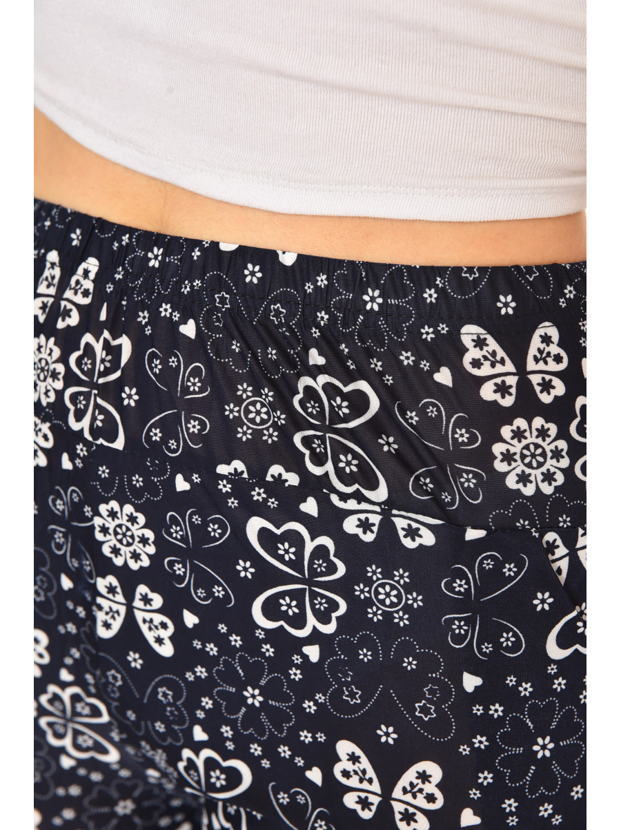 Бриджи женские тёмно-синего цвета с принтом А705-1 211484C