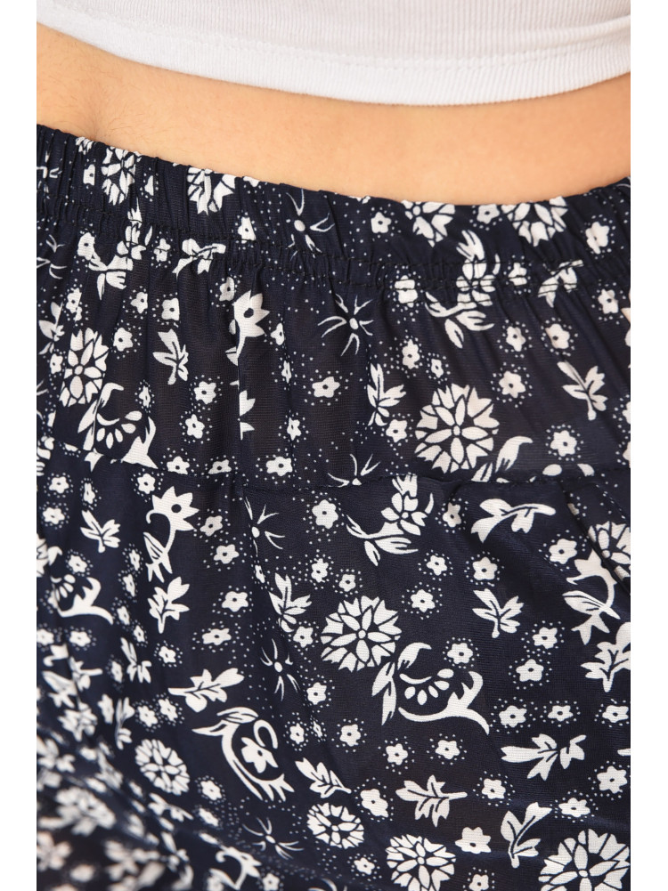 Бриджи женские тёмно-синего цвета с принтом А705-1 211485C
