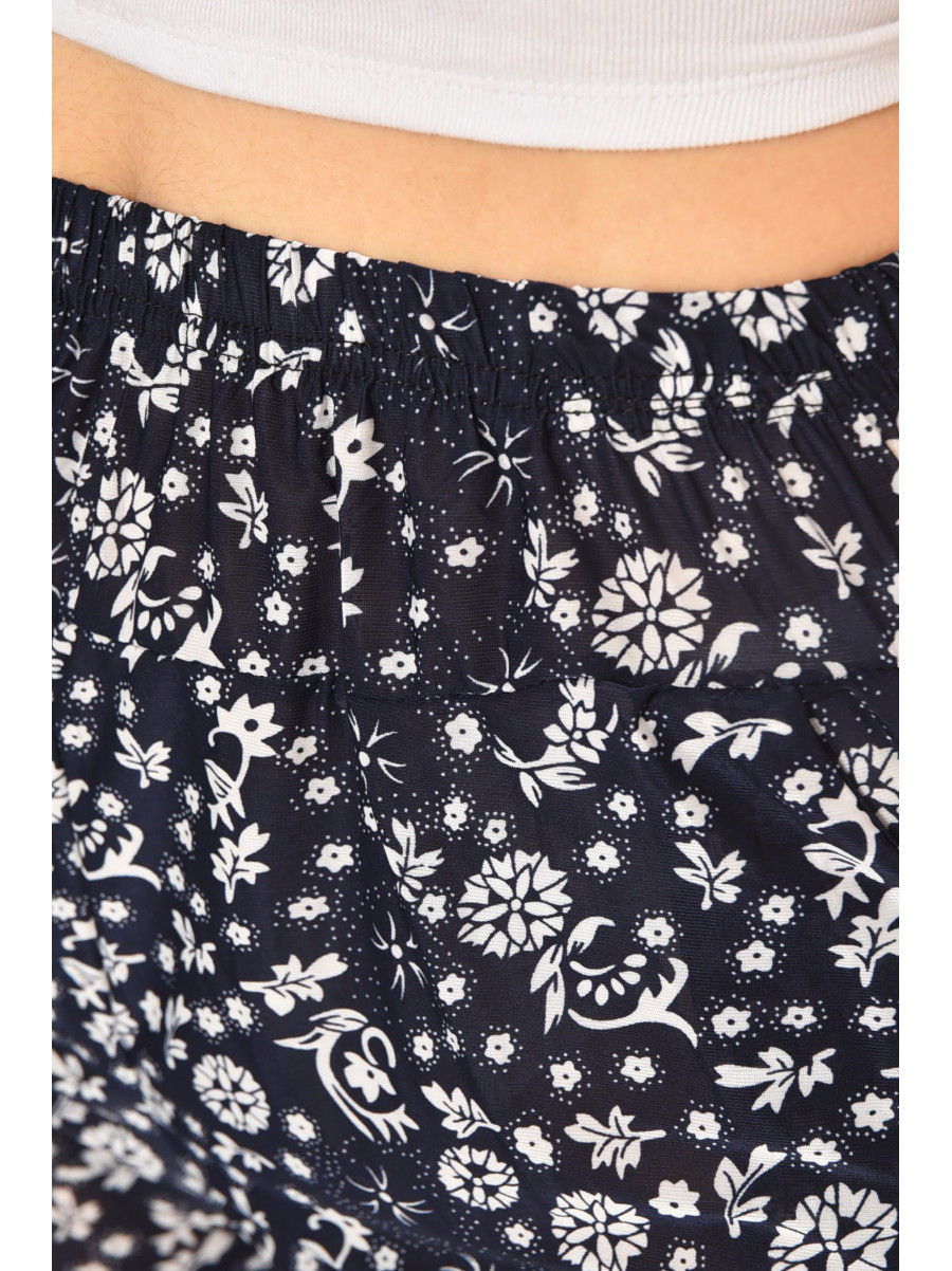 Бриджи женские тёмно-синего цвета с принтом А705-1 211485C