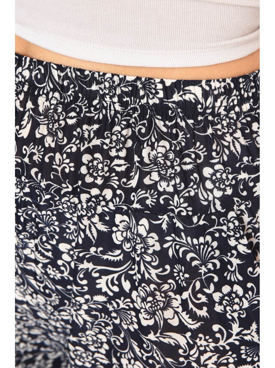 Бриджи женские тёмно-синего цвета с принтом А705-1 211488C