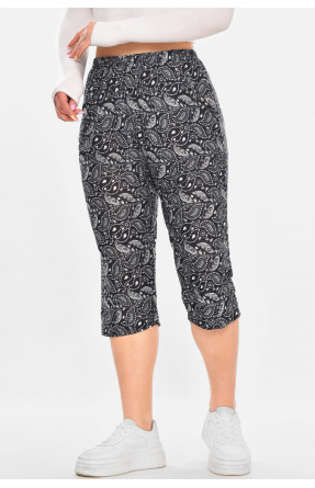 Бриджи женские тёмно-синего цвета с принтом А705-1 211489C