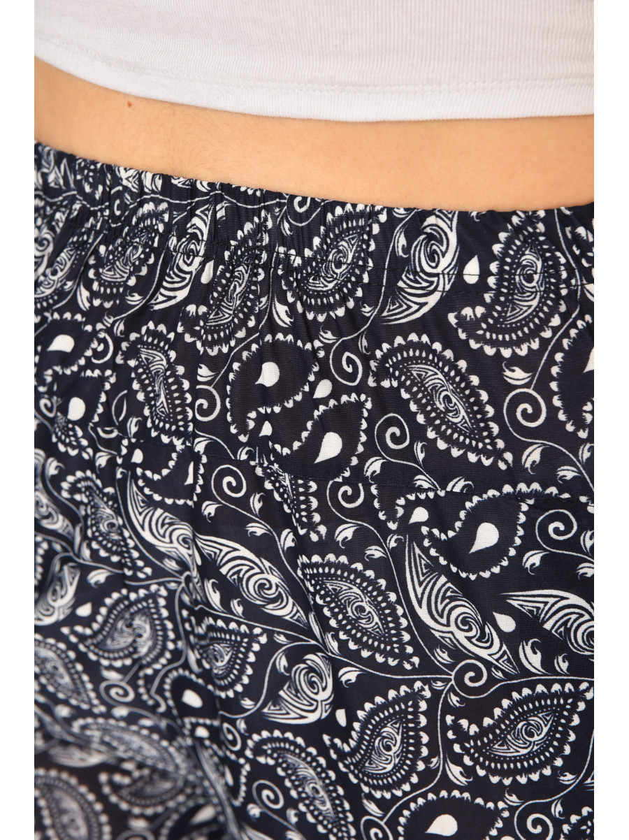 Бриджи женские тёмно-синего цвета с принтом А705-1 211489C