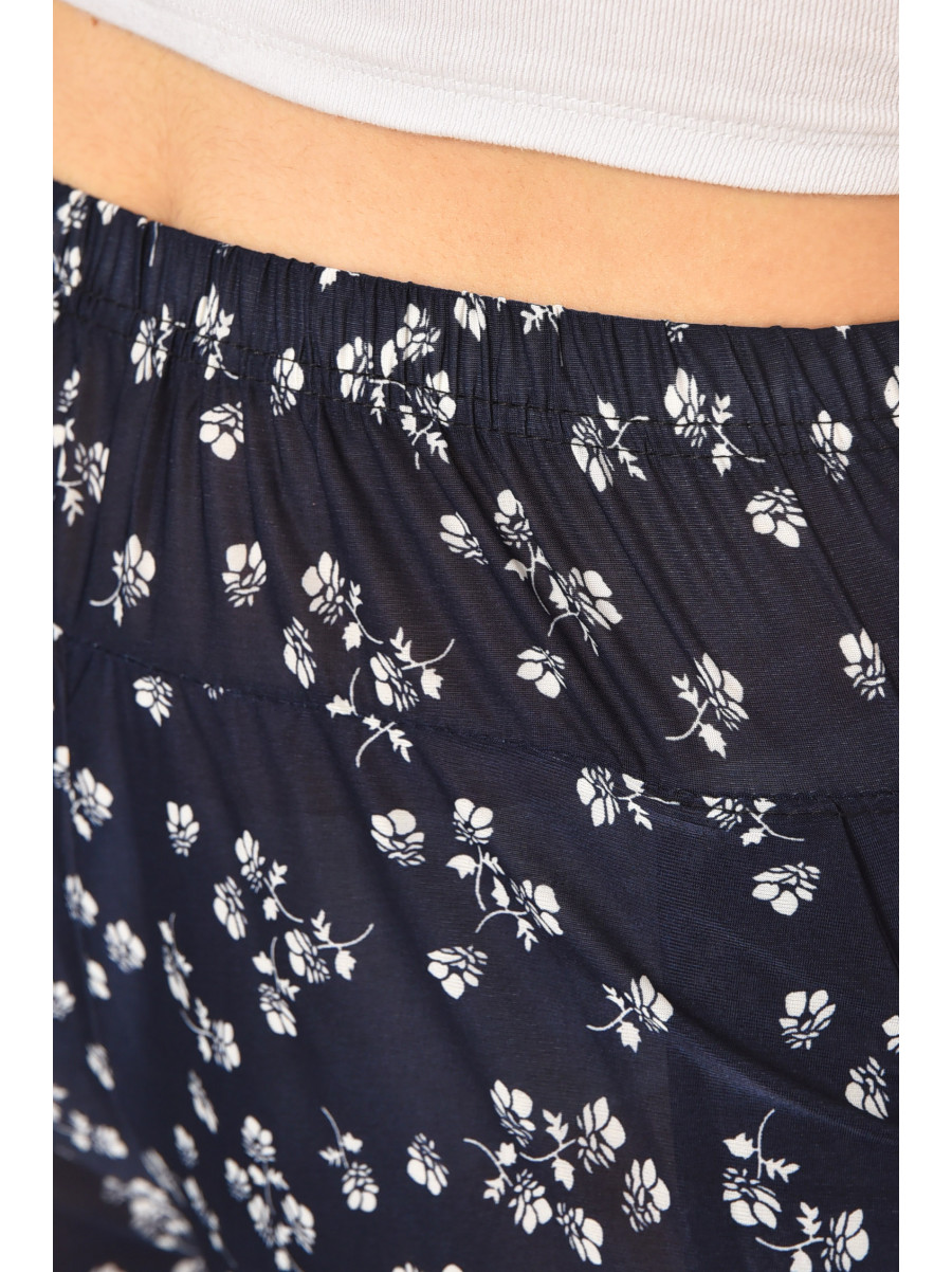 Бриджи женские тёмно-синего цвета с принтом А705-1 211490C