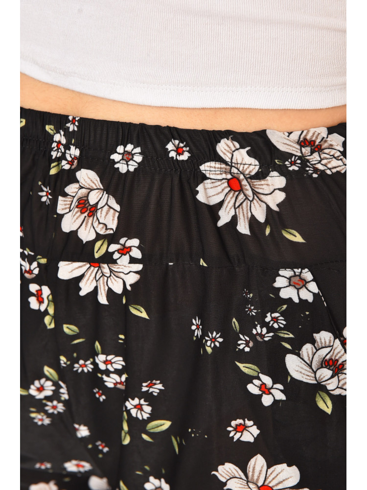 Бриджи женские черного цвета с принтом А705-1 211491C