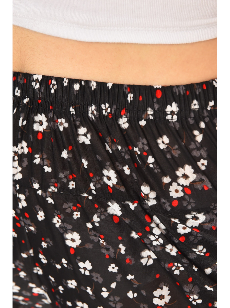 Бриджи женские черного цвета с принтом А705-1 211493C