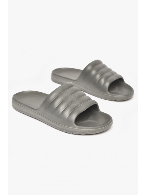 Шлепки пена мужские серого цвета 408 211495C