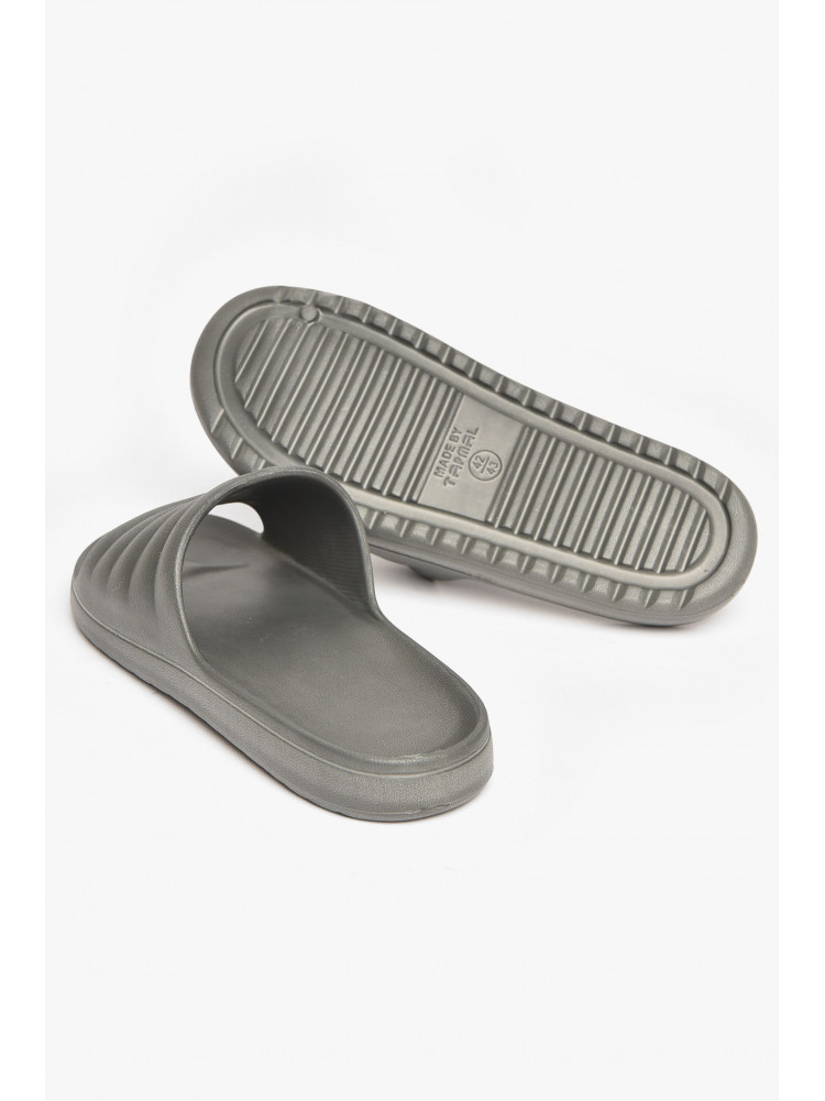 Шлепки пена мужские серого цвета 408 211495C