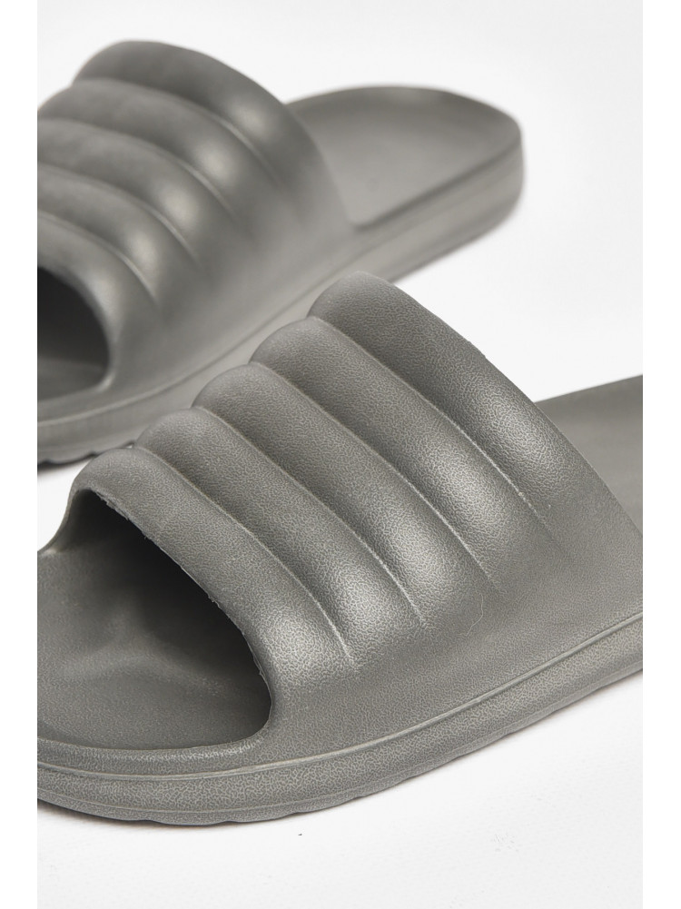 Шлепки пена мужские серого цвета 408 211495C