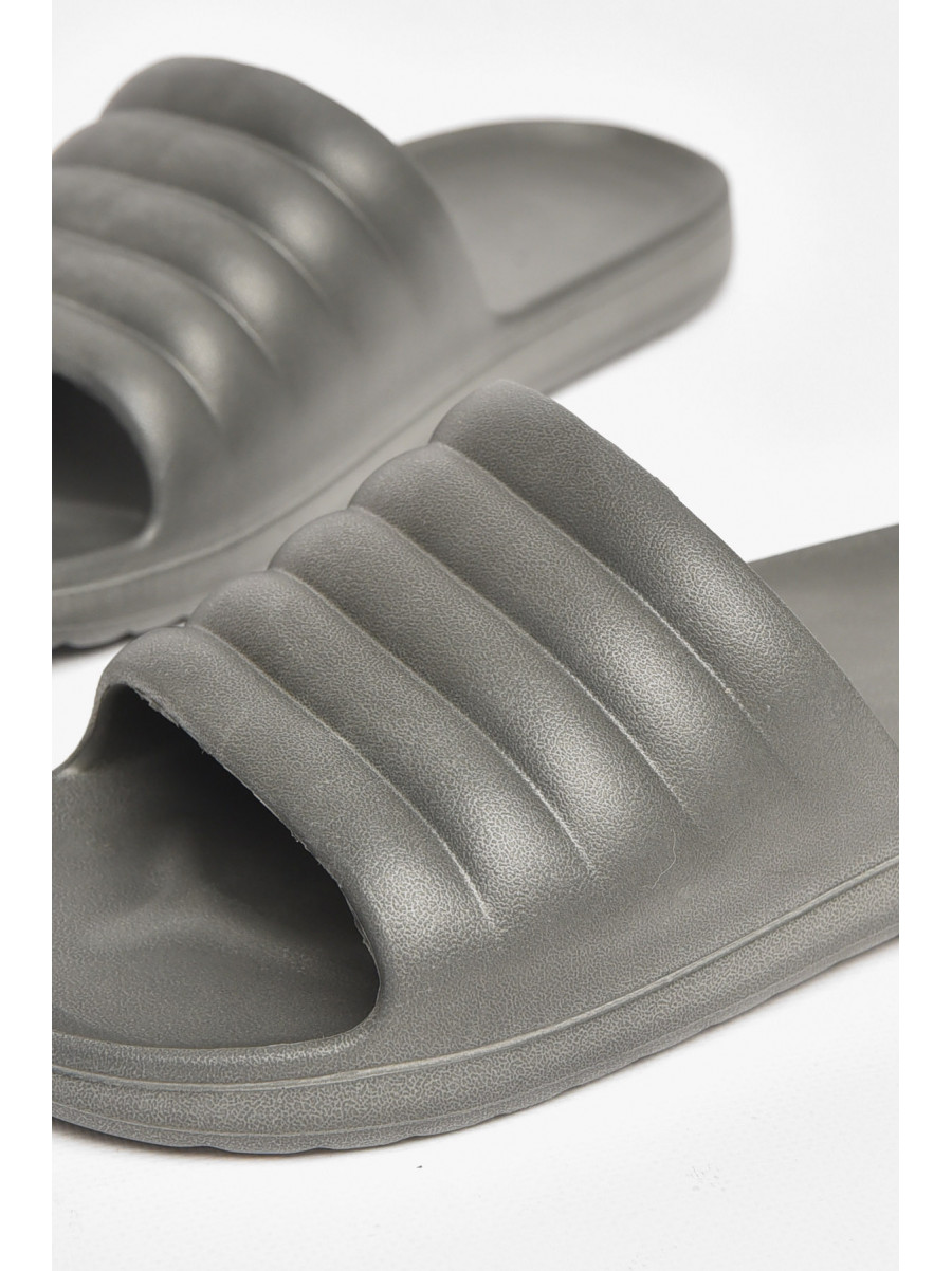 Шлепки пена мужские серого цвета 408 211495C
