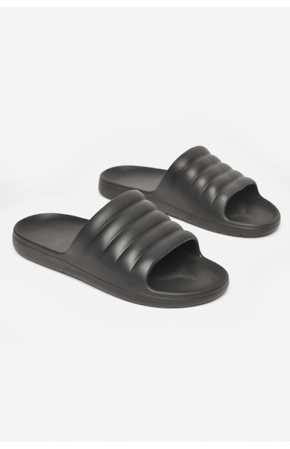 Шлепки пена мужские черного цвета 408 211496C Шлепки пена мужские черного цвета 408 211496C