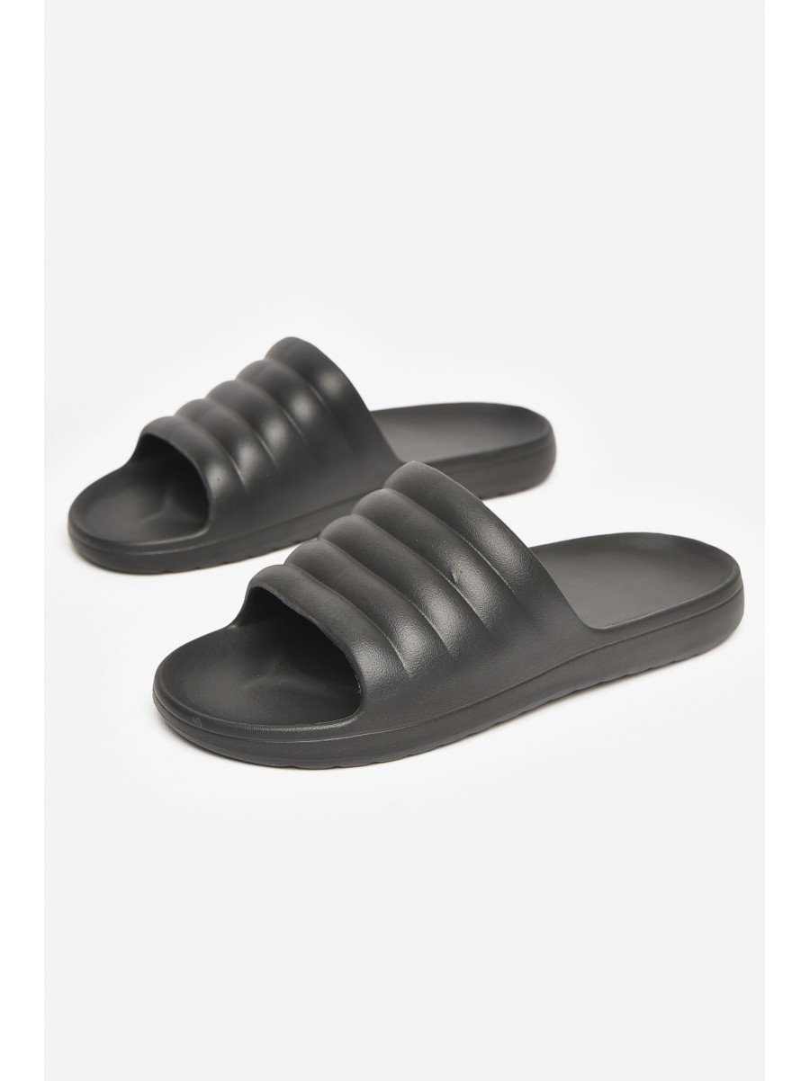 Шлепки пена мужские черного цвета 408 211496C