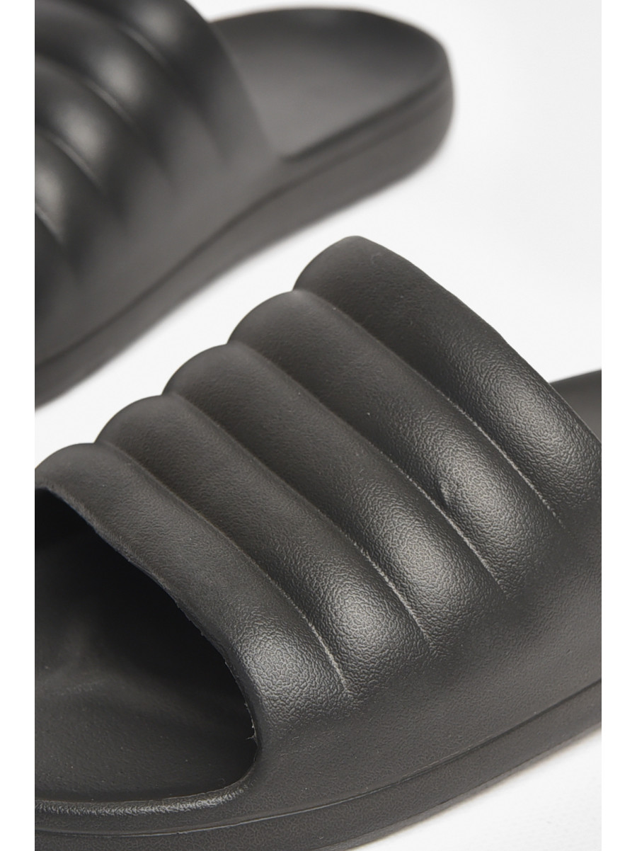 Шлепки пена мужские черного цвета 408 211496C