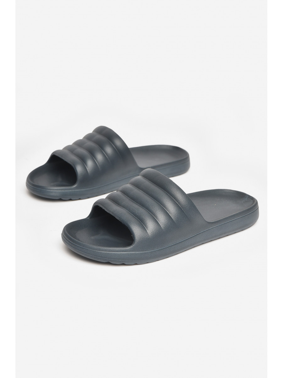 Шлепки пена мужские синего цвета 408 211497C